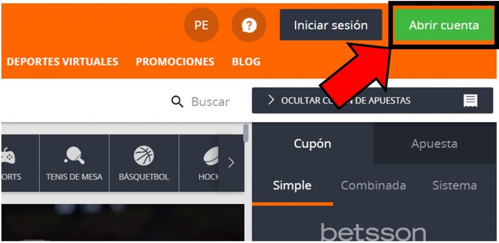 betsson peru registrarse en betsson crear cuenta apuestas deportivas