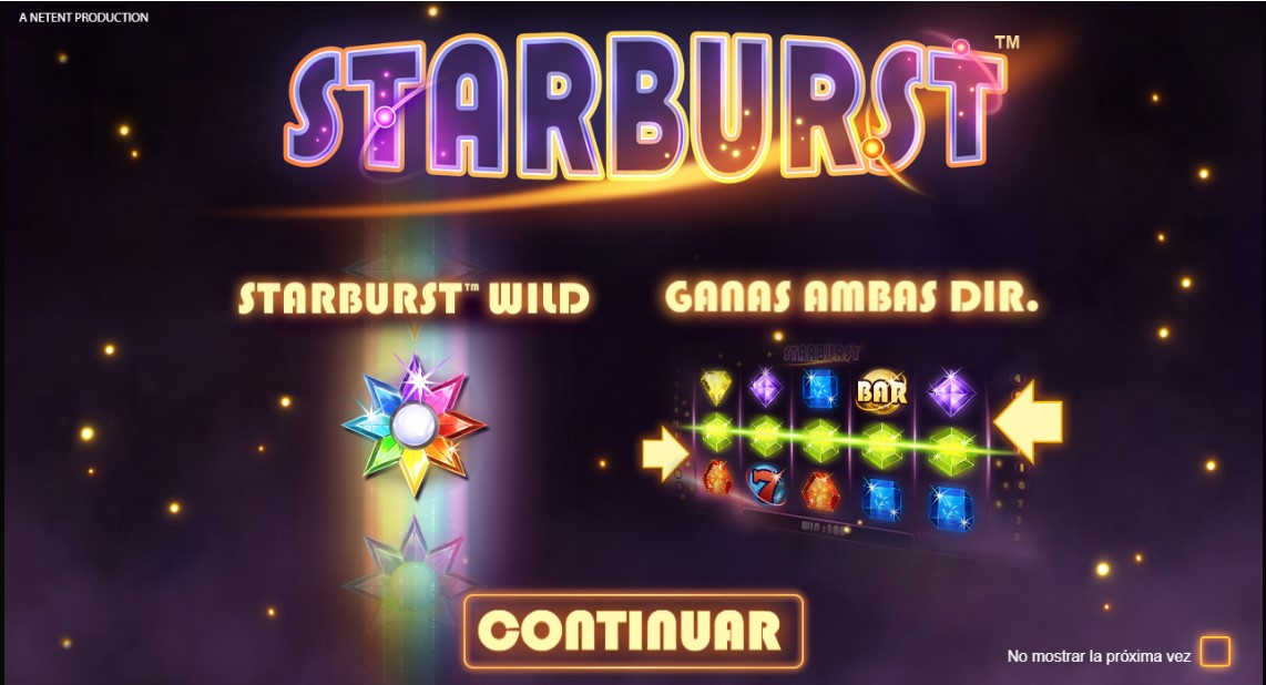 Jugar Tragamonedas Gratis Starburst 2021 en Casino Betsson