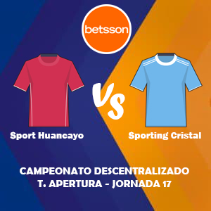 Betsson Perú, Pronóstico Sport Huancayo vs Sporting Cristal| Jornada 17 – Liga 1 de Perú