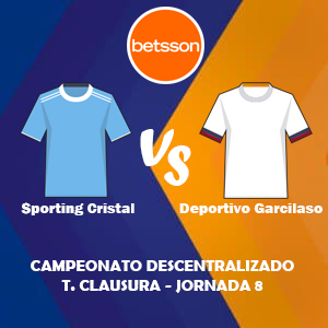 Betsson Perú, Pronóstico Sporting Cristal vs Deportivo Garcilaso| Jornada 8 – Liga 1 de Perú