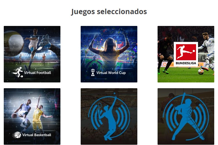 Apuesta gratuita virtual - Juegos promocionales