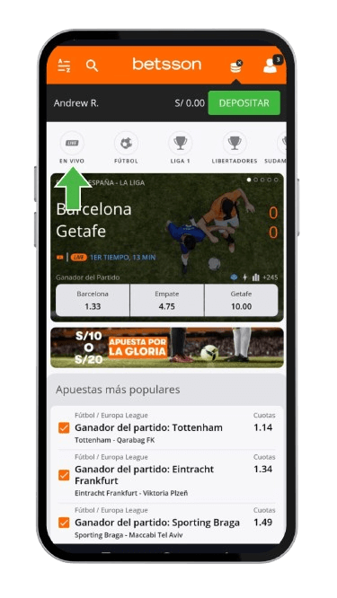 Betsson Peru Apuestas Deportivas en Vivo