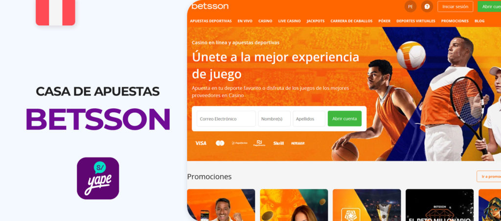 Apuesta con Yape en Betsson