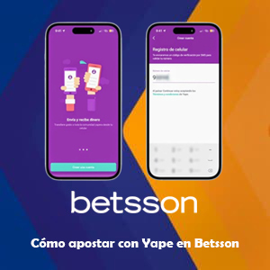 Cómo apostar con Yape en Betsson