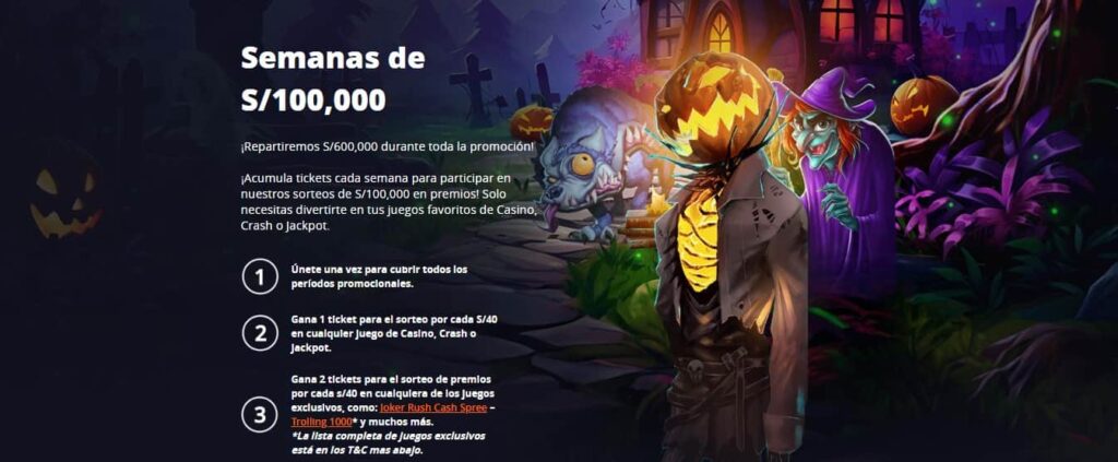 Semanas de S100,000